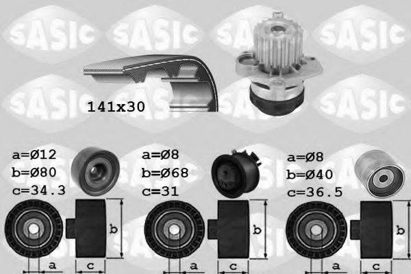 SASIC 3906053 Водяний насос + комплект зубчастого ременя