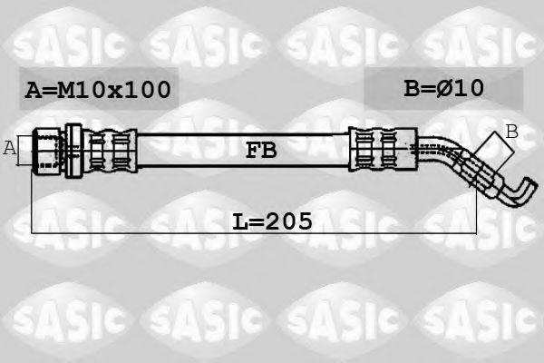 SASIC 6606138 Гальмівний шланг