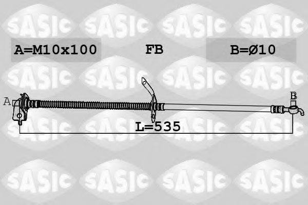 SASIC 6606251 Гальмівний шланг