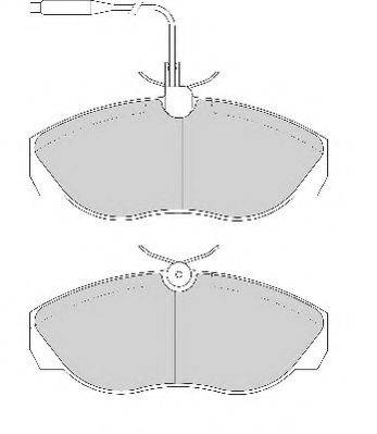 ABEX AVR103 Комплект гальмівних колодок, дискове гальмо