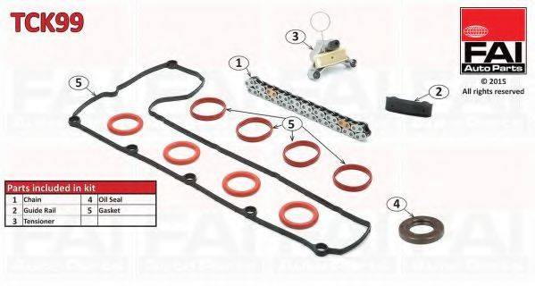 FAI AUTOPARTS TCK99 Комплект мети приводу розподільного валу