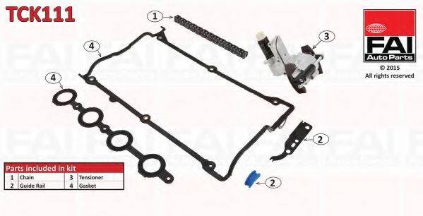 FAI AUTOPARTS TCK111 Комплект мети приводу розподільного валу