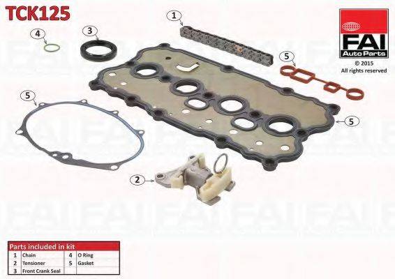 FAI AUTOPARTS TCK125 Комплект мети приводу розподільного валу