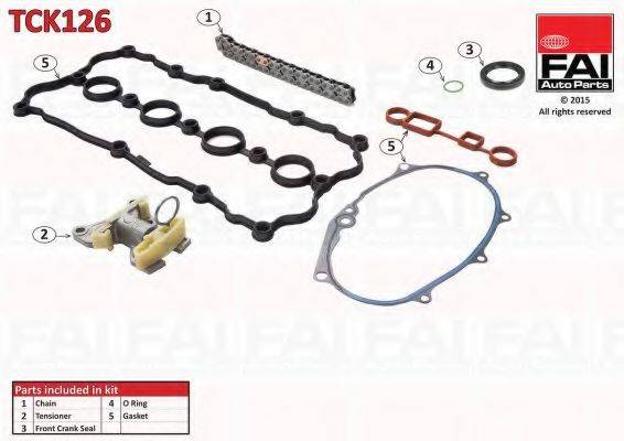 FAI AUTOPARTS TCK126 Комплект мети приводу розподільного валу