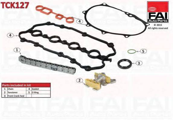 FAI AUTOPARTS TCK127 Комплект мети приводу розподільного валу