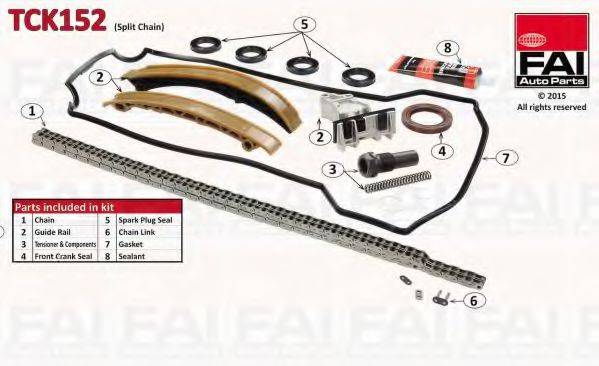 FAI AUTOPARTS TCK152 Комплект мети приводу розподільного валу