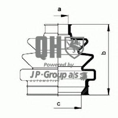 JP GROUP 1253700219 Комплект пильника, приводний вал