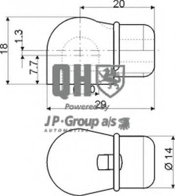 JP GROUP 1281202609 Газова пружина, капот