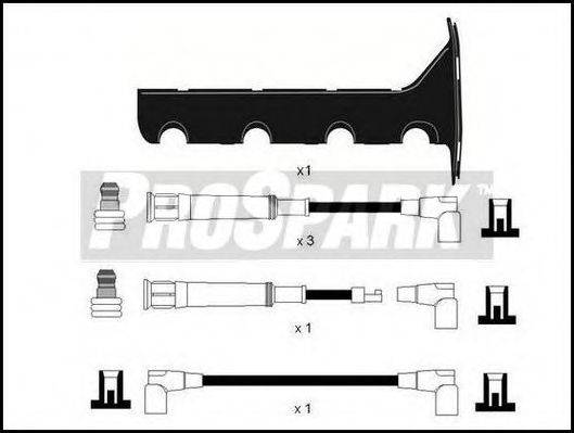 STANDARD OES806T Комплект дротів запалювання