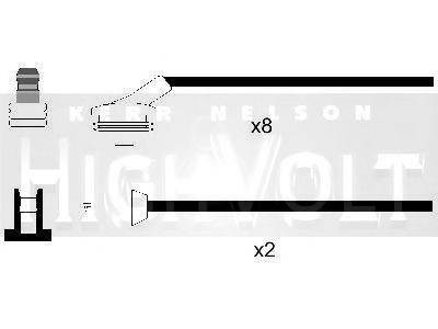 STANDARD OEF685 Комплект дротів запалювання