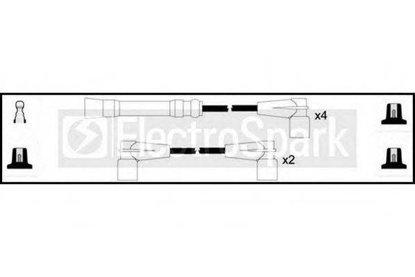 STANDARD OEK1073 Комплект дротів запалювання