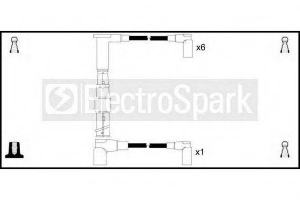 STANDARD OEK703 Комплект дротів запалювання