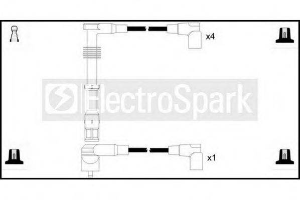 STANDARD OEK668 Комплект дротів запалювання