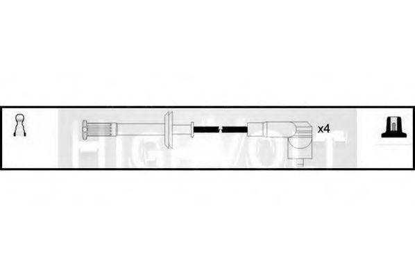 STANDARD OEF438 Комплект дротів запалювання