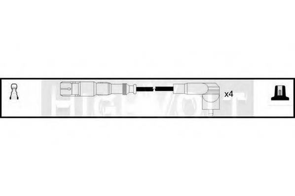 STANDARD OEF478 Комплект дротів запалювання