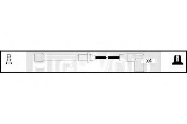 STANDARD OEF762 Комплект дротів запалювання