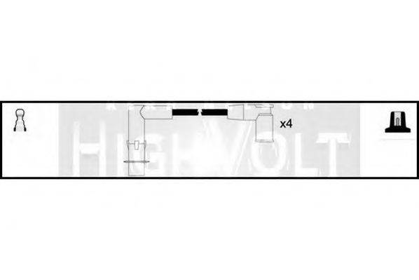 STANDARD OEF713 Комплект дротів запалювання