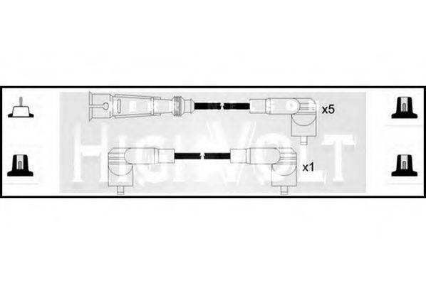 STANDARD OEF039 Комплект дротів запалювання