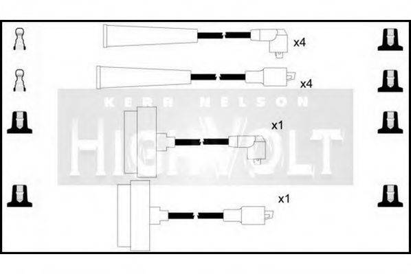 STANDARD OEF151 Комплект дротів запалювання