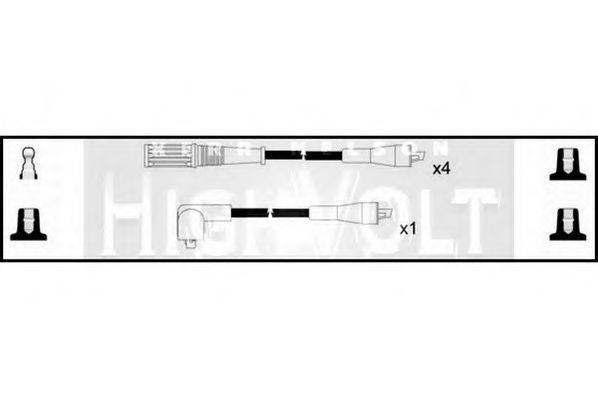 STANDARD OEF893 Комплект дротів запалювання