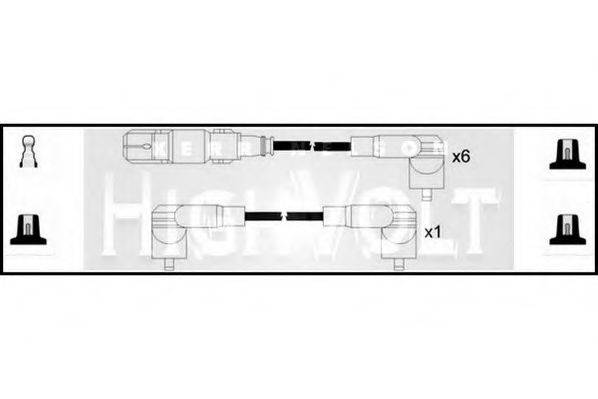 STANDARD OEF119 Комплект дротів запалювання