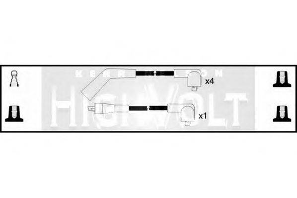 STANDARD OEF155 Комплект дротів запалювання