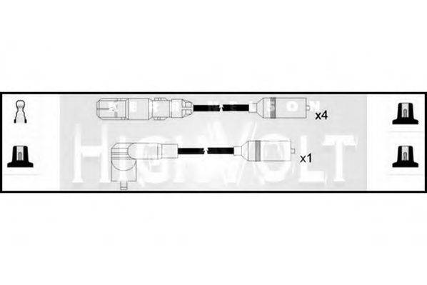 STANDARD OEF982 Комплект дротів запалювання