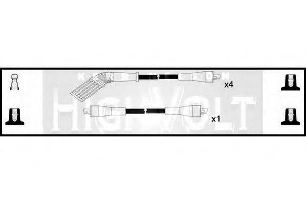 STANDARD OEF452 Комплект дротів запалювання