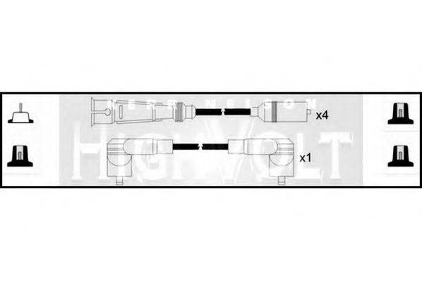 STANDARD OEF683 Комплект дротів запалювання