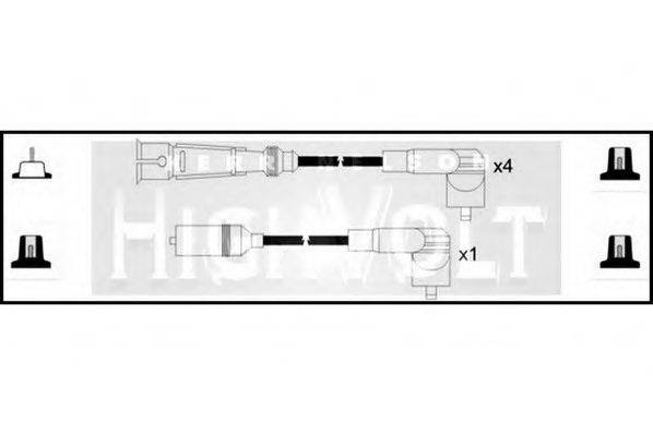 STANDARD OEF672 Комплект дротів запалювання