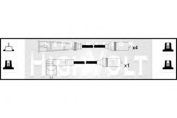 STANDARD OEF1017 Комплект дротів запалювання