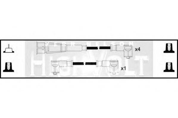 STANDARD OEF842 Комплект дротів запалювання