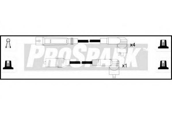 STANDARD OES1217 Комплект дротів запалювання