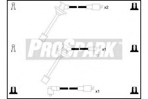 STANDARD OES1236 Комплект дротів запалювання