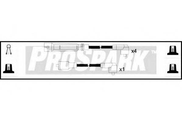 STANDARD OES164 Комплект дротів запалювання
