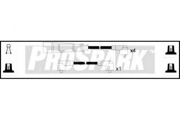 STANDARD OES165 Комплект дротів запалювання