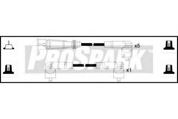 STANDARD OES220 Комплект дротів запалювання