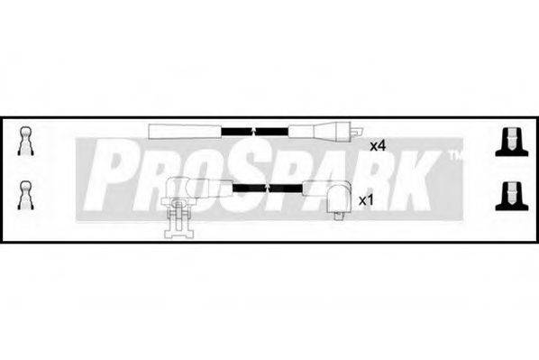 STANDARD OES371 Комплект дротів запалювання