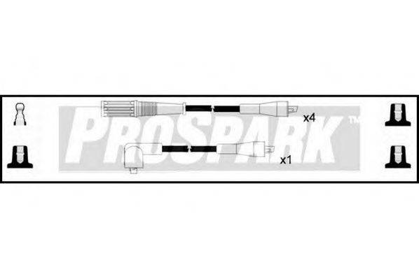 STANDARD OES386 Комплект дротів запалювання
