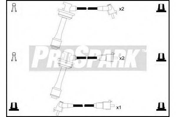 STANDARD OES398 Комплект дротів запалювання