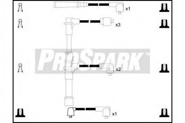 STANDARD OES694 Комплект дротів запалювання