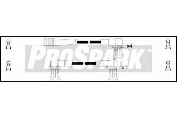 STANDARD OES959 Комплект дротів запалювання