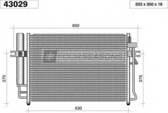 STANDARD F443029 Конденсатор, кондиціонер