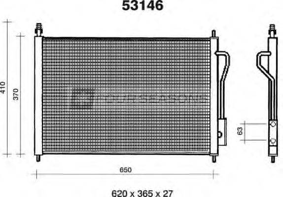 STANDARD F453146 Конденсатор, кондиціонер