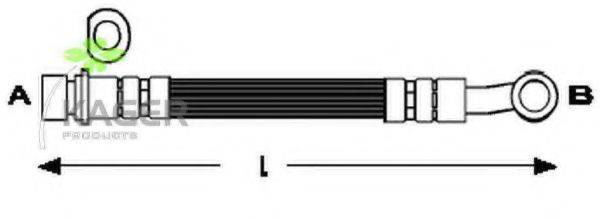 KAGER 380342 Гальмівний шланг