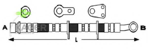 KAGER 380362 Гальмівний шланг