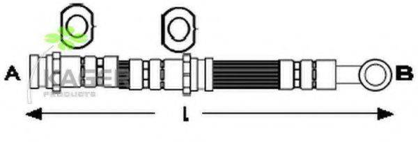 KAGER 380458 Гальмівний шланг