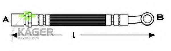 KAGER 380672 Гальмівний шланг