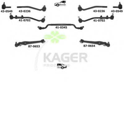 KAGER 800132 Підвіска колеса