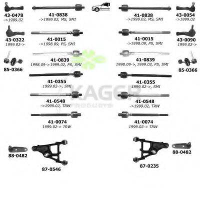 KAGER 800363 Підвіска колеса